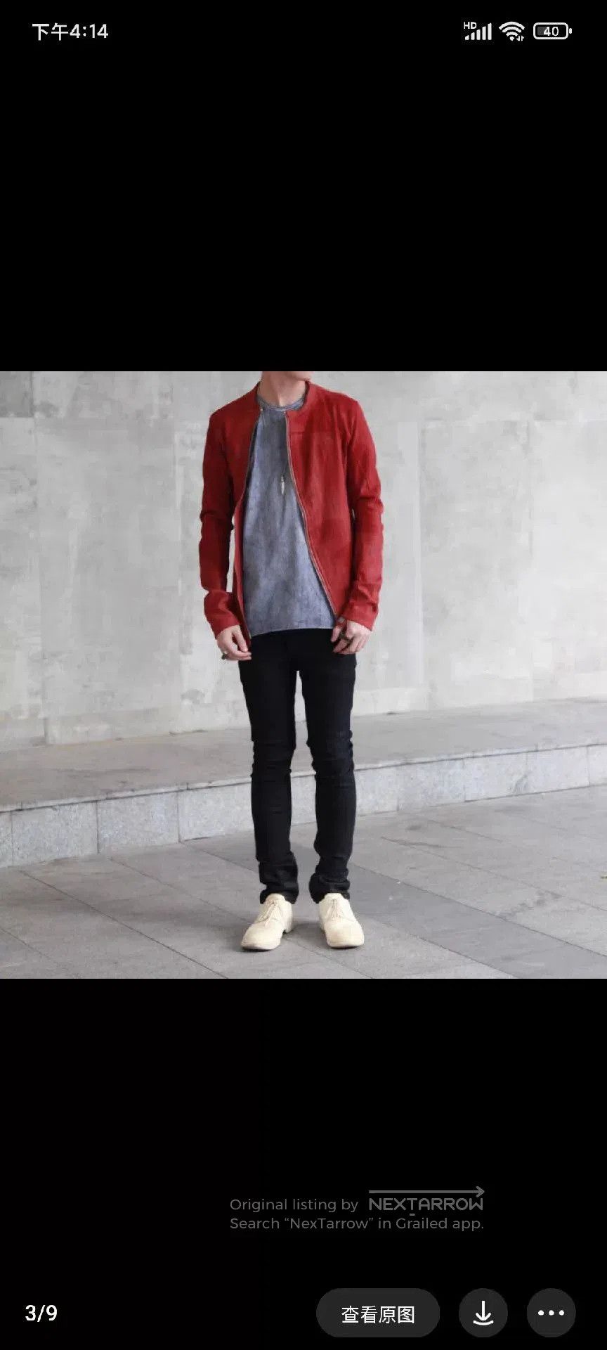 10sei0otto 10SeiOtto Suede Leather Coat. Size M / US 6-8 / IT 42-44 - 3 Thumbnail