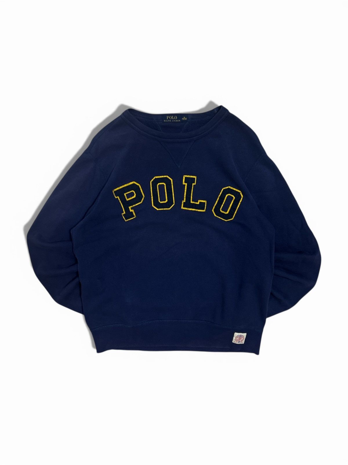 Polo Ralph Lauren Vintage Ralph Lauren Big Logo Sweatshirt Navy Blue Size US M / EU 48-50 / 2 - 1 Thumbnail