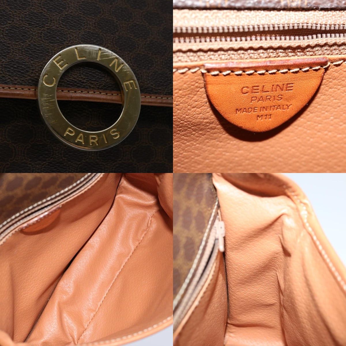 Celine CELINE Macadam Canvas Shoulder Bag Pvc Brown Size ONE SIZE - 11 Thumbnail