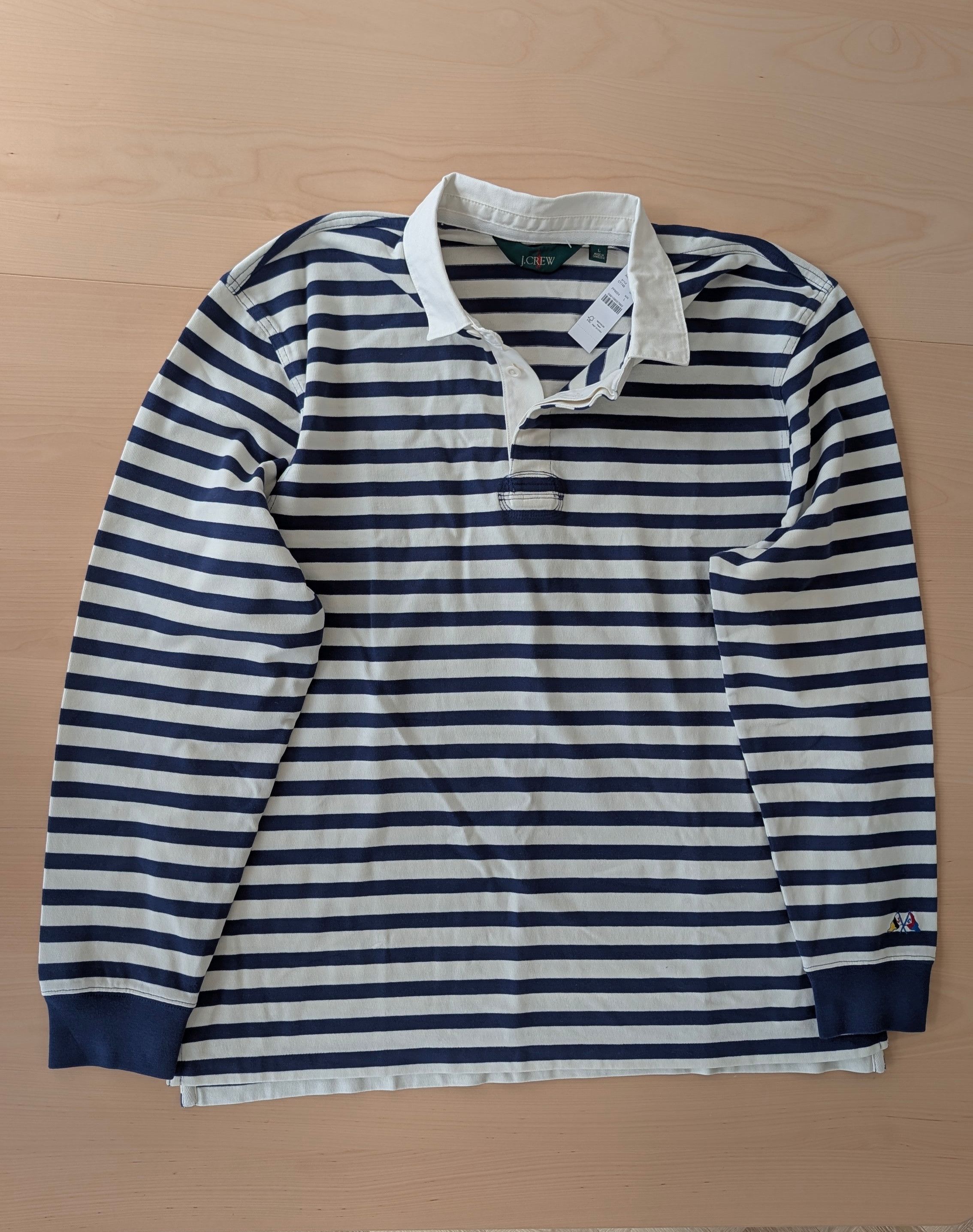 J.Crew J.Crew Rugby Shirt in Stripe Size US L / EU 52-54 / 3 - 2 Thumbnail