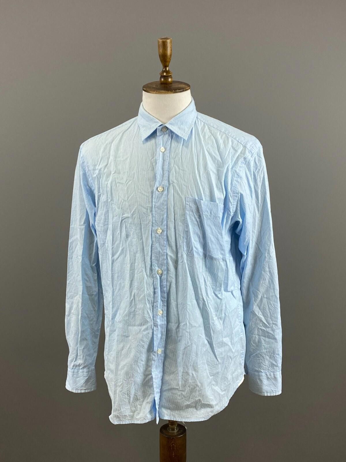 Ermenegildo Zegna Z Zegna Sport Blue Stripe Button Down Shirt Size XL Size US XL / EU 56 / 4 - 1 Thumbnail