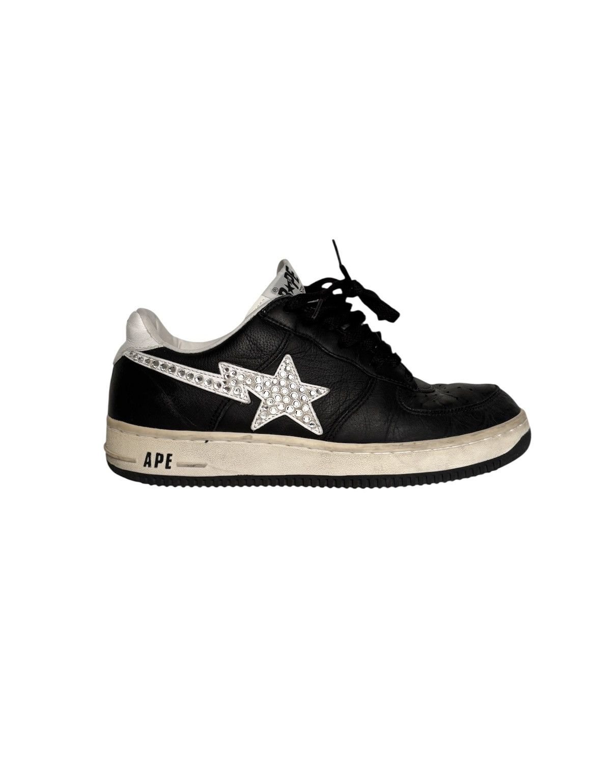 Bape × Swarovski Rare BAPE Bapesta Swarovski Crystal Stars Size US 10 / EU 43 - 2 Thumbnail