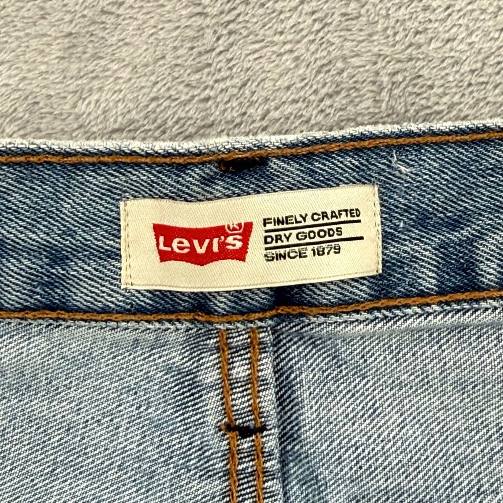 Denime Levi's 513 Jeans Mens 42x30 Light Wash Straight Fit Denim Pants Size US 42 / EU 58 - 7 Thumbnail