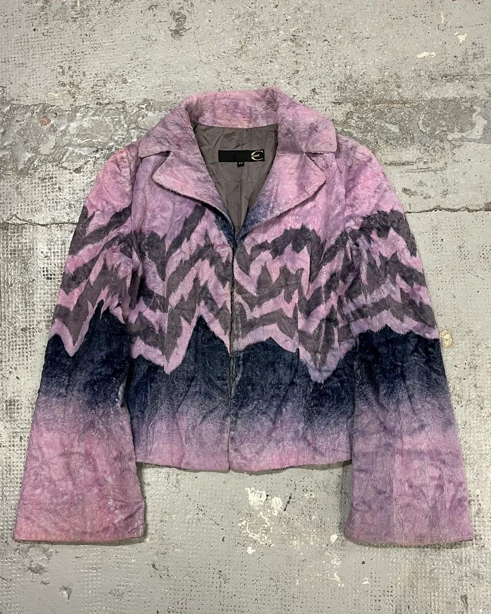 Roberto Cavalli SS2005 Cavalli Pink Peninsula Faux Fur Blazer Jacket Size M / US 6-8 / IT 42-44 - 3 Thumbnail