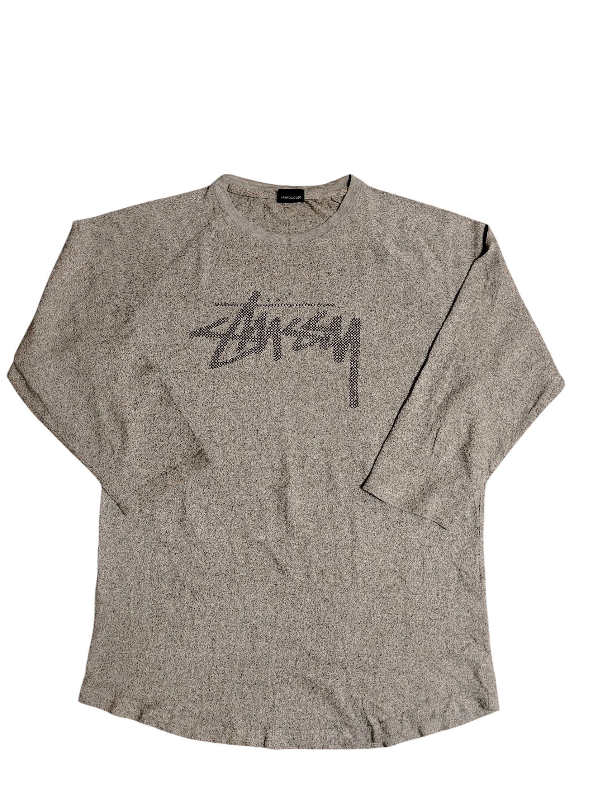Stussy Stussy Raglan thermal 2 tone waffle knit LS tee SS25 | Grailed