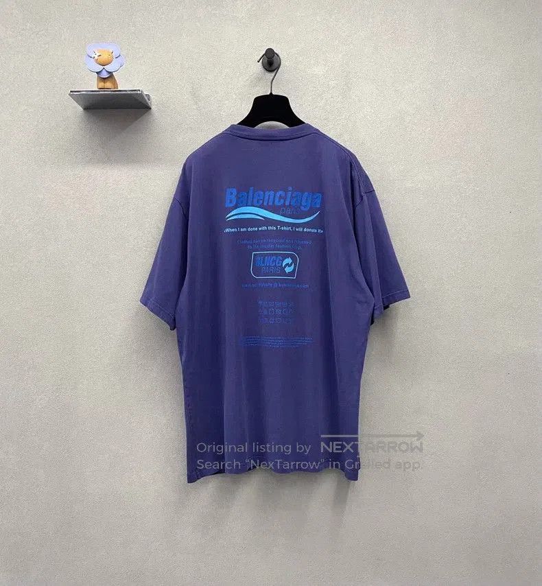 Balenciaga Balenciaga Dark Blue Short Sleeve Top. Size US XS / EU 42 / 0 - 2 Thumbnail