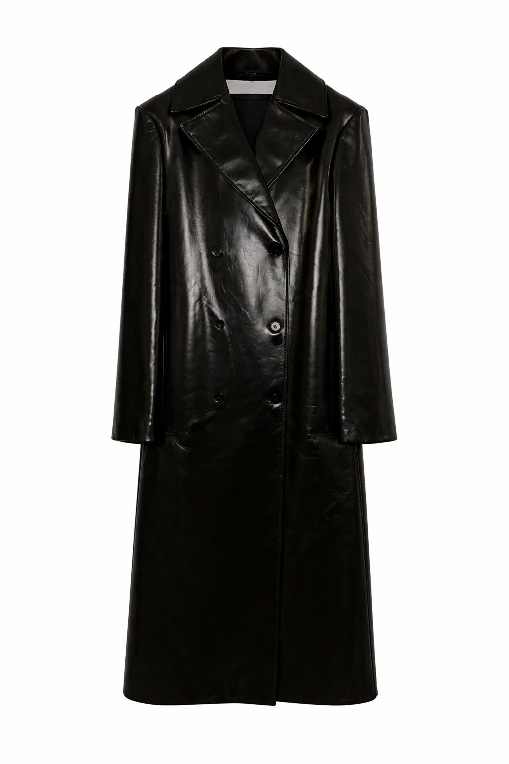 Jil Sander Ss24 Prototype Leather Coat–Showroom Sample in Black, Women's (Size 2XS)