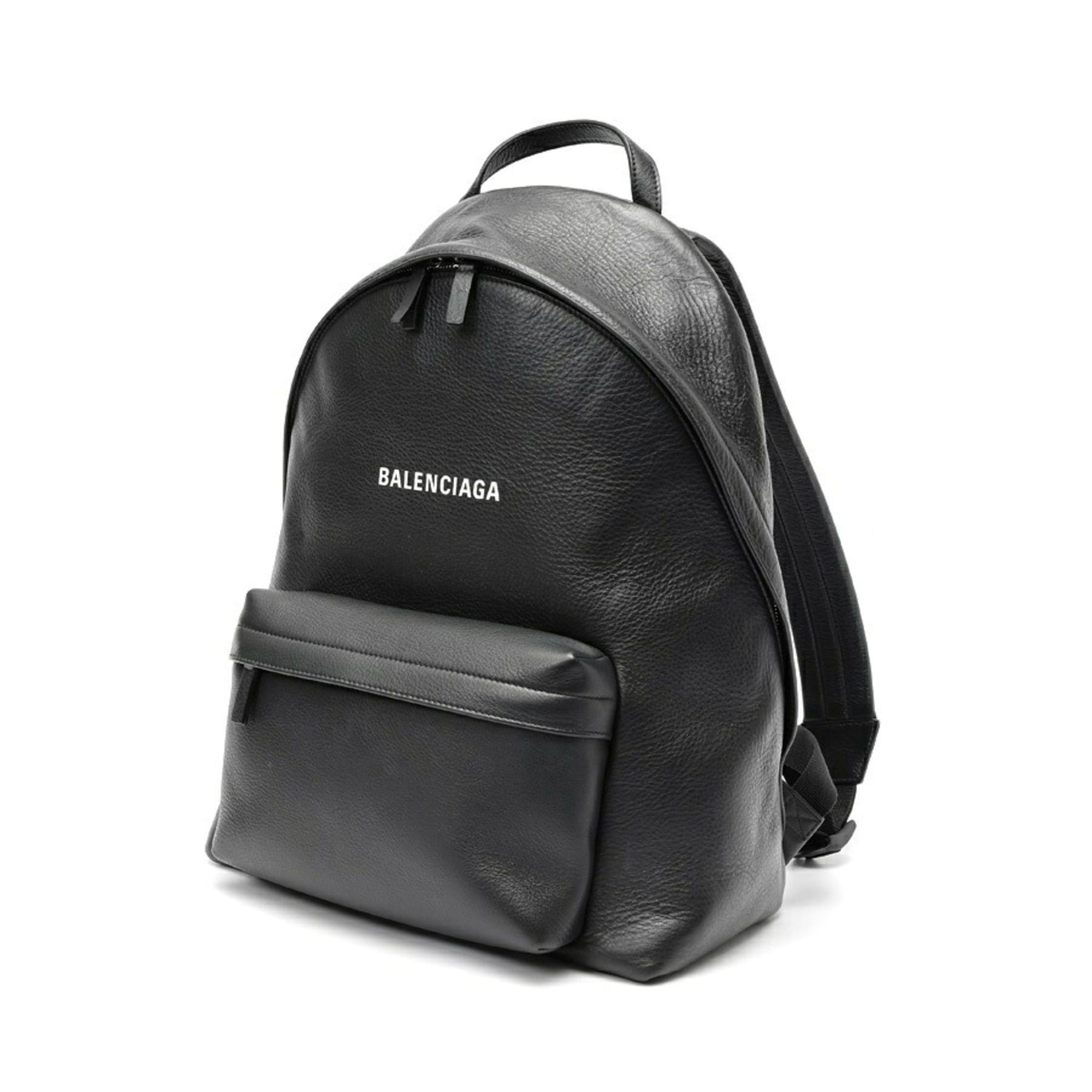 Balenciaga Balenciaga Everyday Leather Backpack (552374) - Leather, Black Size ONE SIZE - 1 Thumbnail