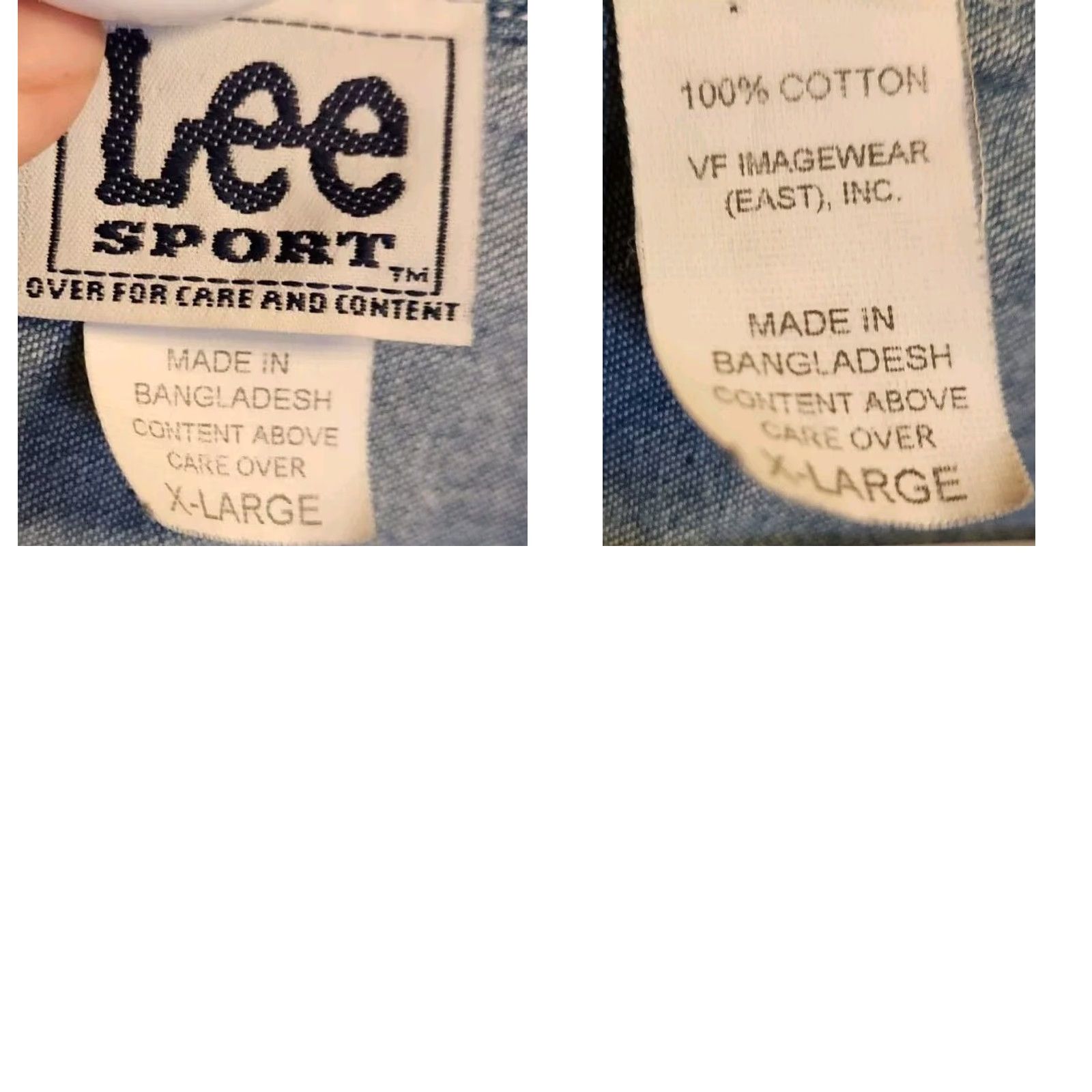 Lee VINTAGE Lee SPORT NFL Rams Denim Shirt Men’s XL STL LA Button-Down Long Sleeve Size US XL / EU 56 / 4 - 8 Thumbnail