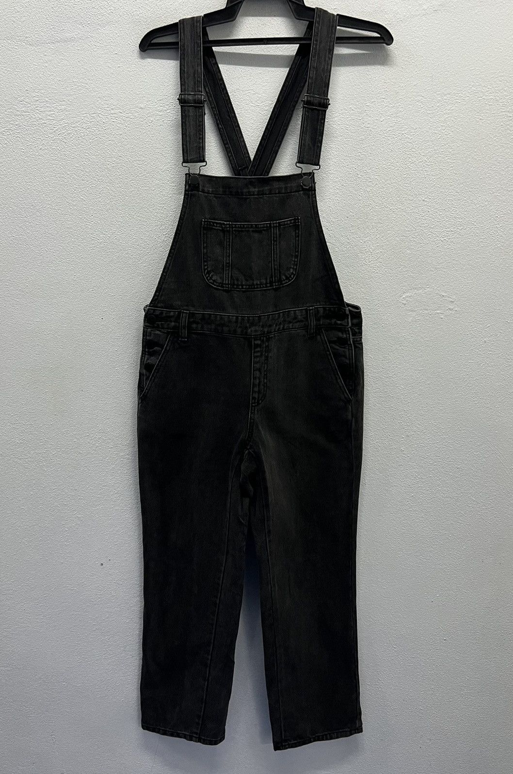GU × Vintage GU Black Denim Overalls Size US 34 / EU 50 - 1 Thumbnail