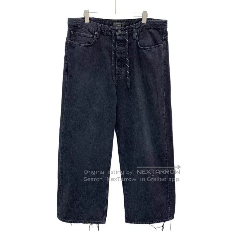Balenciaga Balenciaga size XS Black Washed Destroyed Design Cotton Dr Size US 27 - 1 Thumbnail