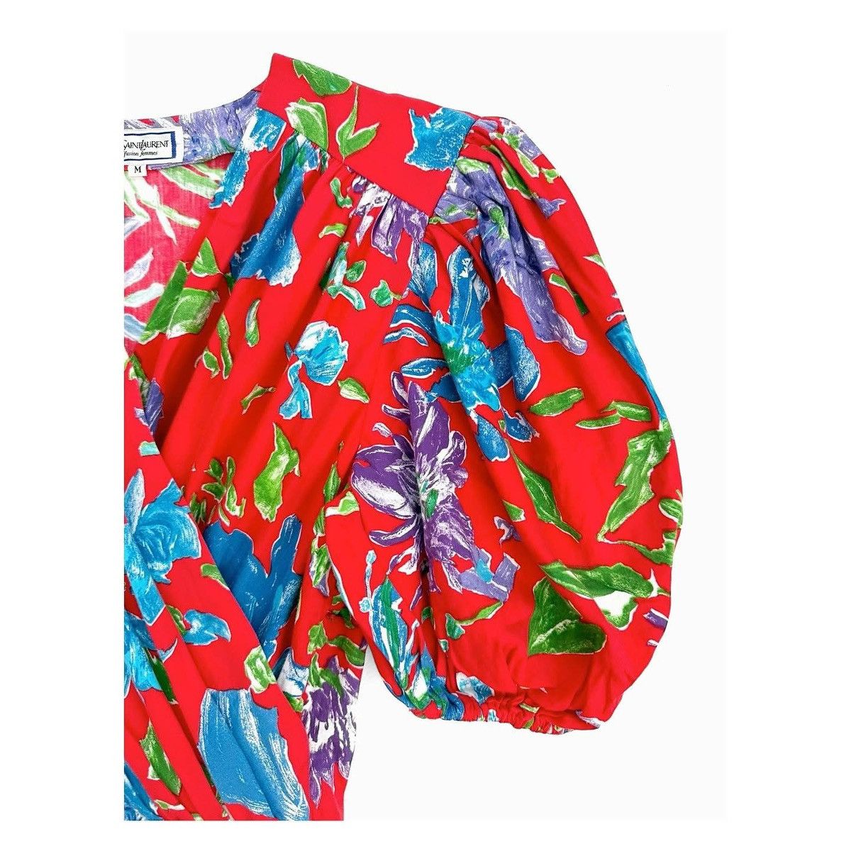 Yves Saint Laurent YSL Flowers Dress Size M / US 6-8 / IT 42-44 - 3 Thumbnail