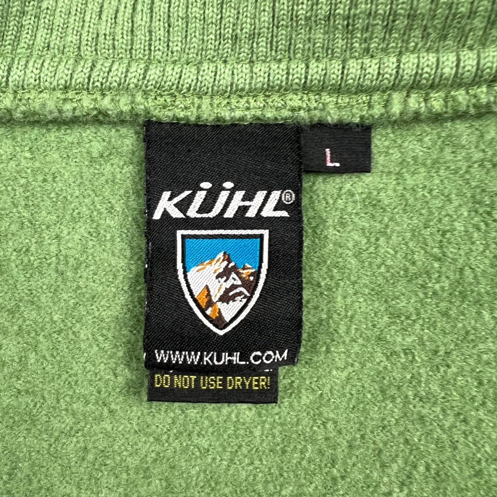 Vintage KÜHL Sweater Women L Sage Green 100% Merino Wool Full Zip Funnel Neck Raglan Sleeve Pockets Solid Breathable Vintage No (omit N/A) Size L / US 10 / IT 46 - 6 Thumbnail
