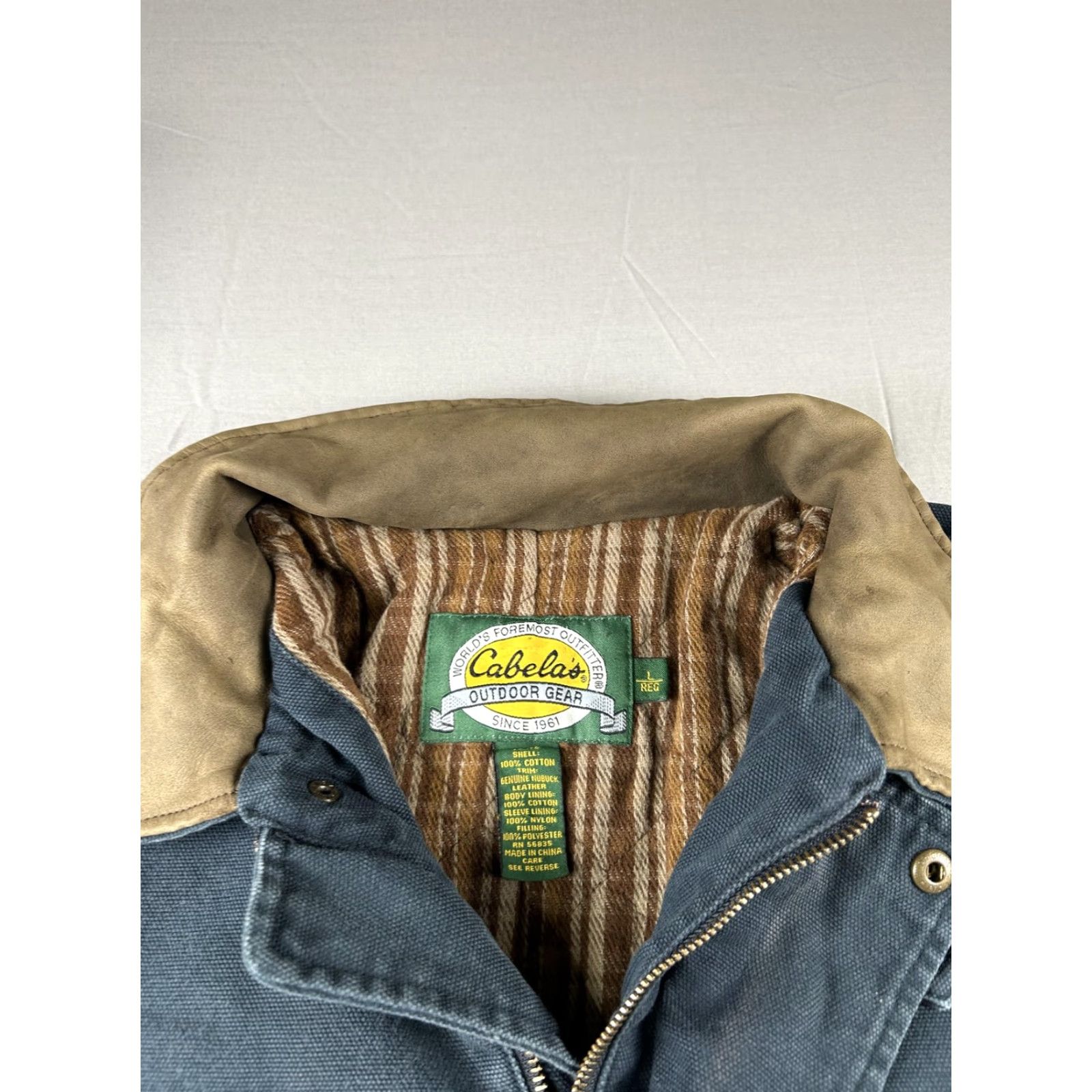 Vintage Cabela's Coat Mens Large Blue Canvas Insulated Parka Hunting Outdoor Chore Barn Size US L / EU 52-54 / 3 - 3 Thumbnail