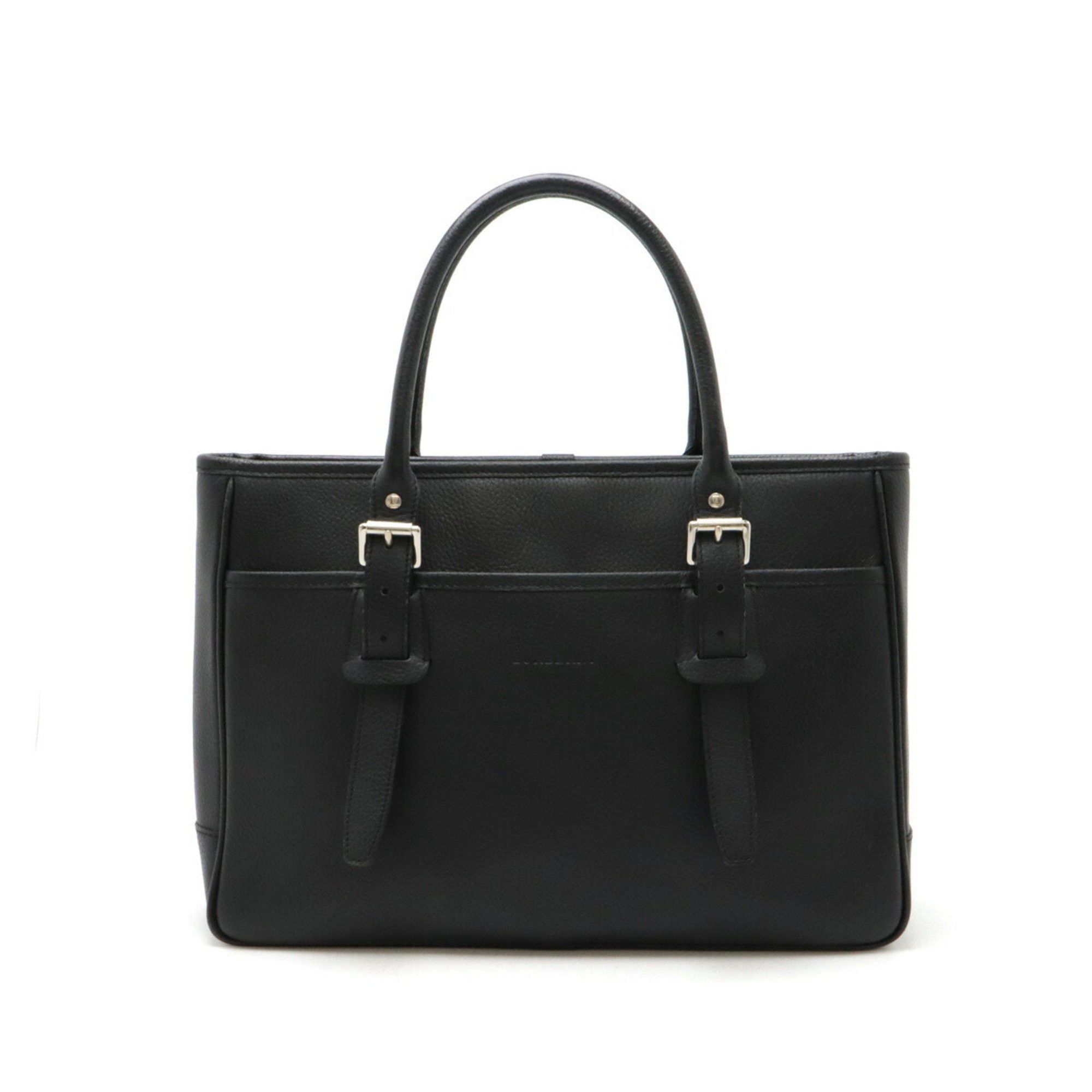 BURBERRY Tote bag shoulder tote leather black Other
