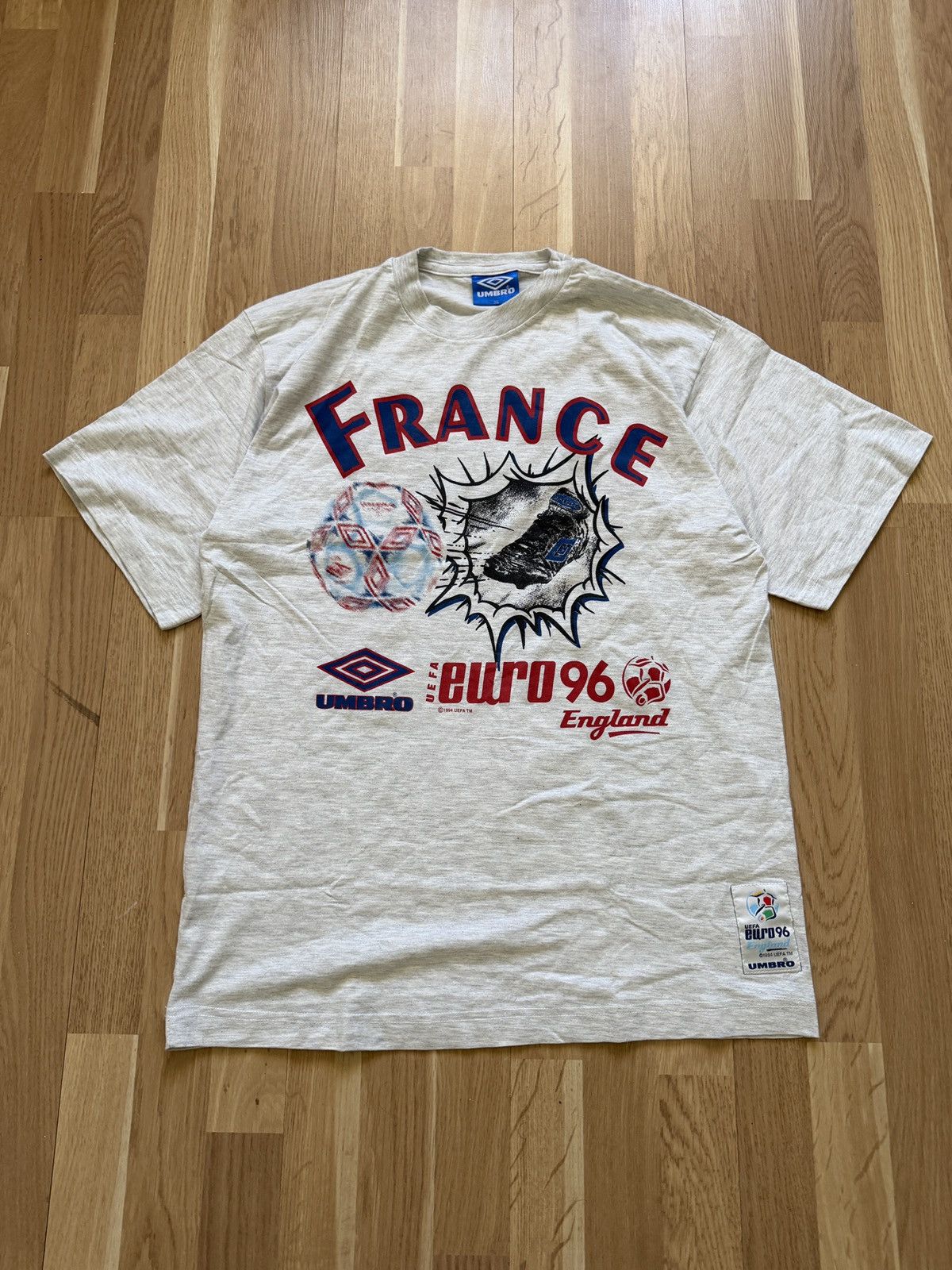 Umbro Vintage umbro t shirt 1996 france t shirt england champion Size US L / EU 52-54 / 3 - 3 Thumbnail