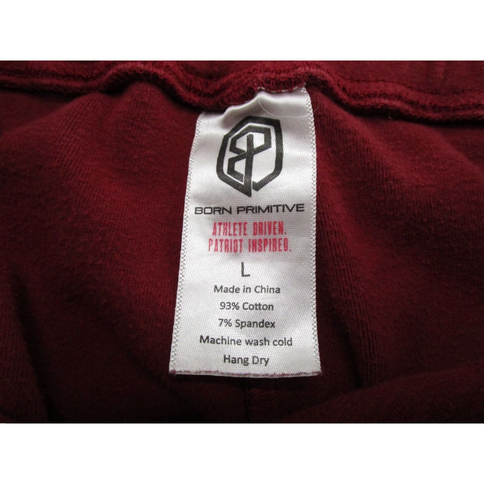 Born Born Primitive Shorts Men L Red Drawstring Athletic Size US 33 - 2 Thumbnail