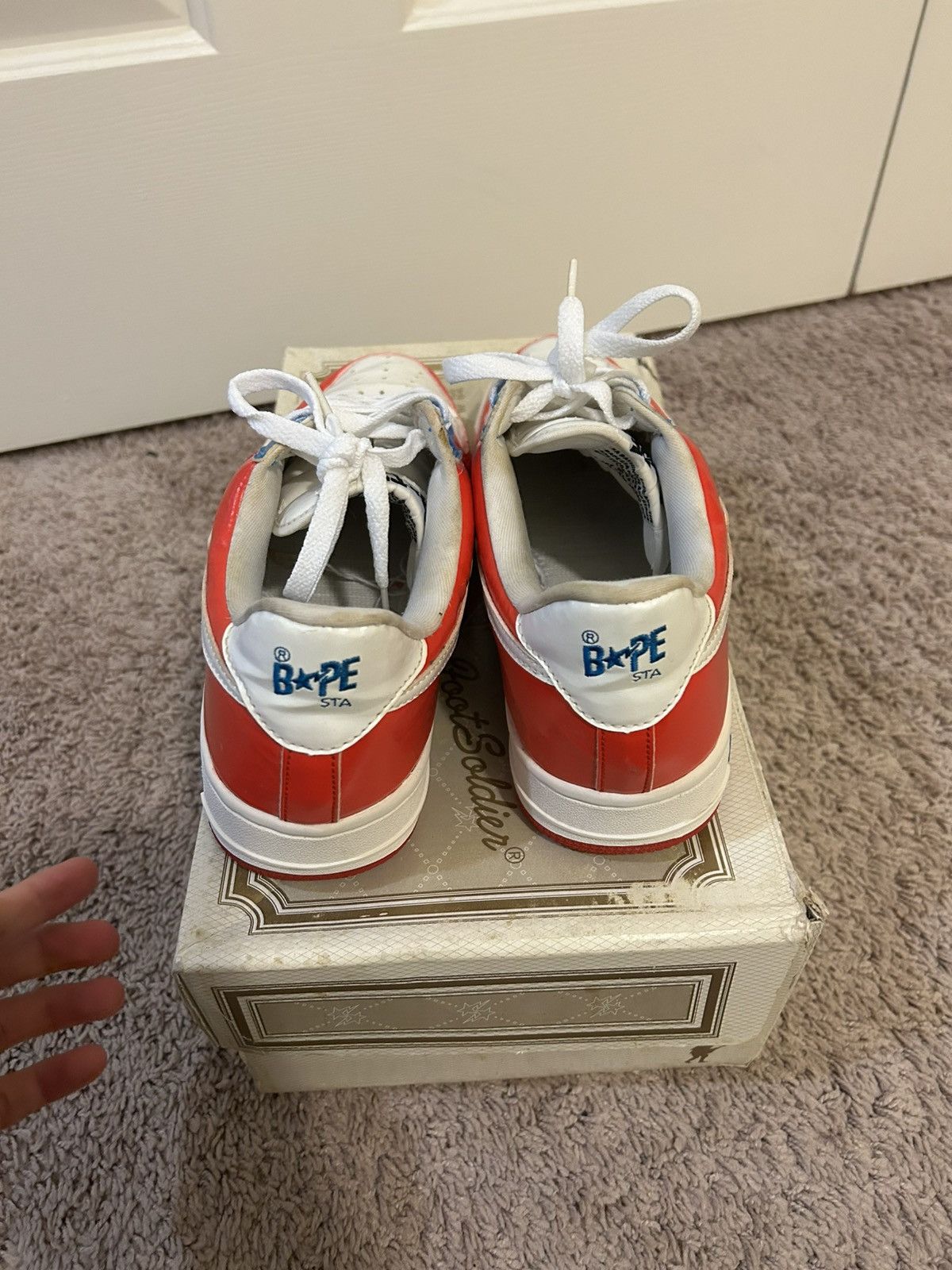 Bape Bapesta FS-001 Red/Blue/White - Size 9.5 Size US 9.5 / EU 42-43 - 4 Thumbnail