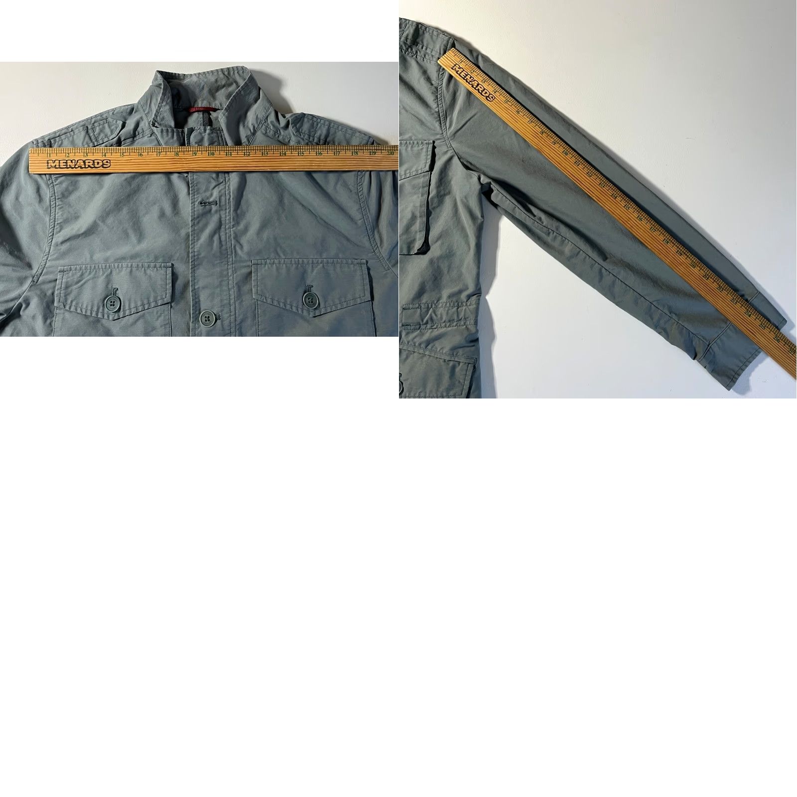 UNTUCKit VINTAGE UNTUCKit Men's Vintner Field Jacket 40865 XL Gray Canvas Cotton Blend Lightweight Pockets Casual Fall/Spring Mens Jacket Size US XL / EU 56 / 4 - 11 Thumbnail