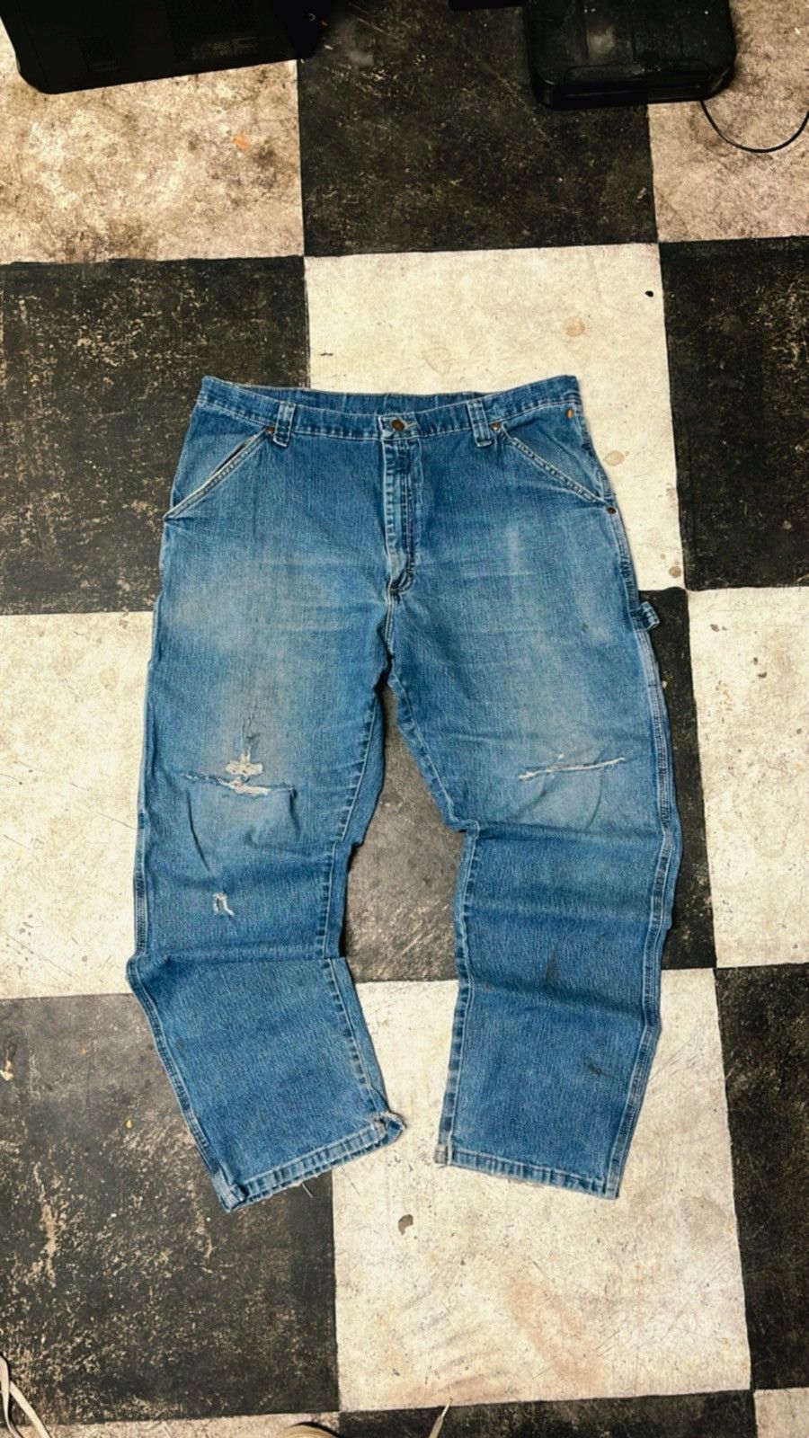 Vintage × Wrangler Vintage Wrangler Denim Carpenter Jeans Size US 38 / EU 54 - 3 Thumbnail