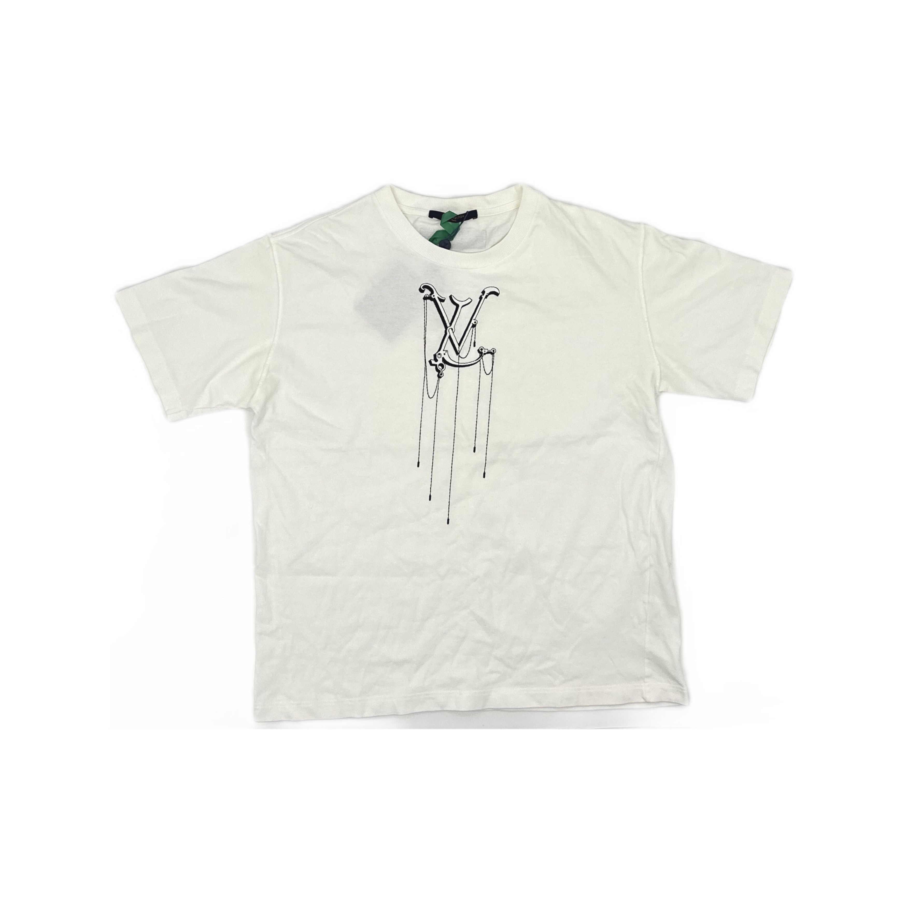 Louis Vuitton Louis Vuitton Dripping Charm Logo T-Shirt White L Size US L / EU 52-54 / 3 - 1 Thumbnail