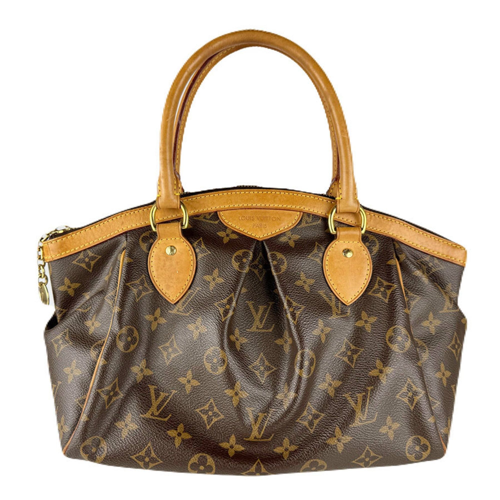 Louis Vuitton Monogram Tivoli PM Handbag in Canvas Brown Women's M40143 Free Shipping z8896