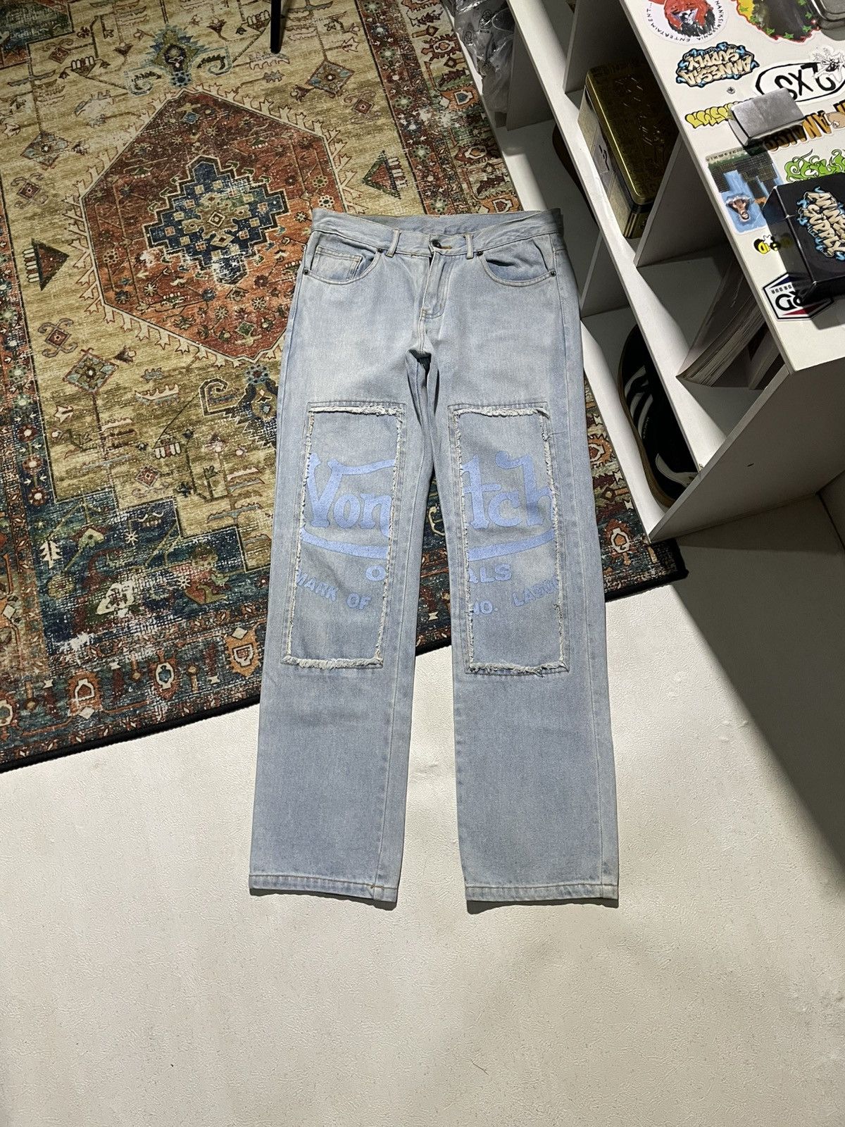 Von Dutch SOOOOLLLDD Vintage 2000's Y2k Denim Pants Vonducth Size US 30 / EU 46 - 4 Thumbnail
