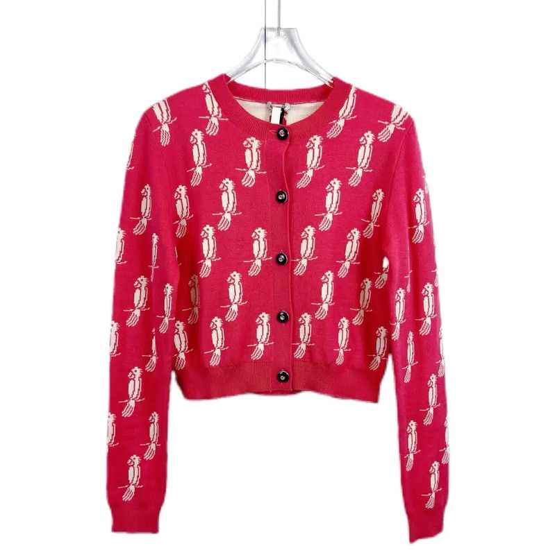 Miu Miu Miu Miu Red Sweater for Spring and Autumn 0089 Size S / US 4 / IT 40 - 1 Thumbnail