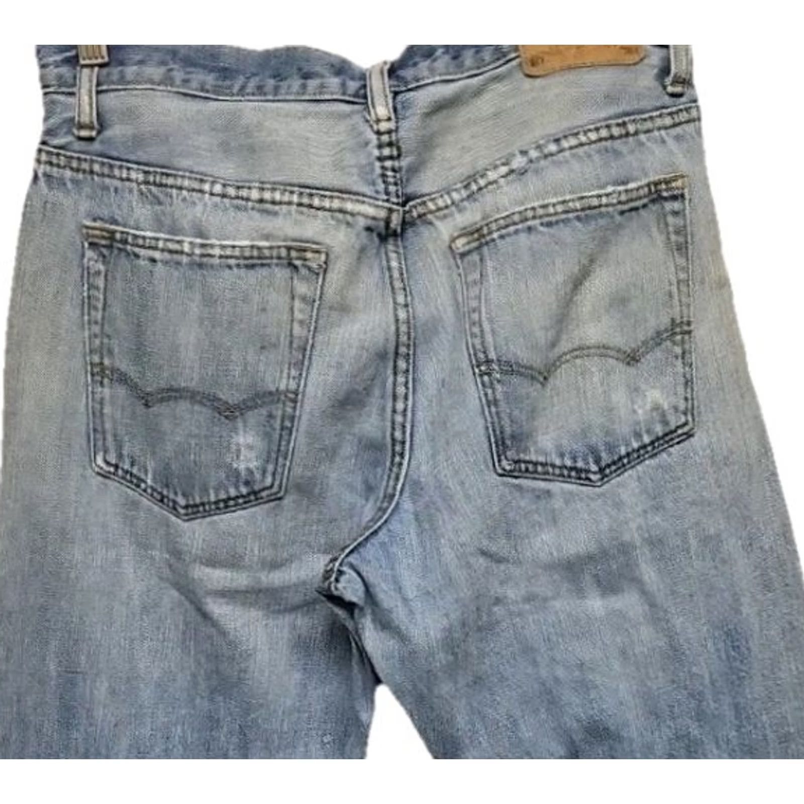 American Eagle Outfitters VINTAGE American Eagle Outfitters Jeans Bootcut Men Light Wash Distressed USA Grunge 30in Inseam 31 Regular Blue Denim Size US 31 - 5 Thumbnail