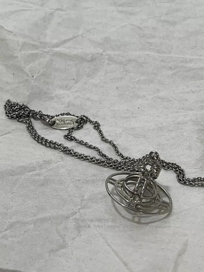 Vivienne Westwood Vivienne Westwood Bow Saturn Pendant Necklace Orb Size ONE SIZE - 2 Thumbnail