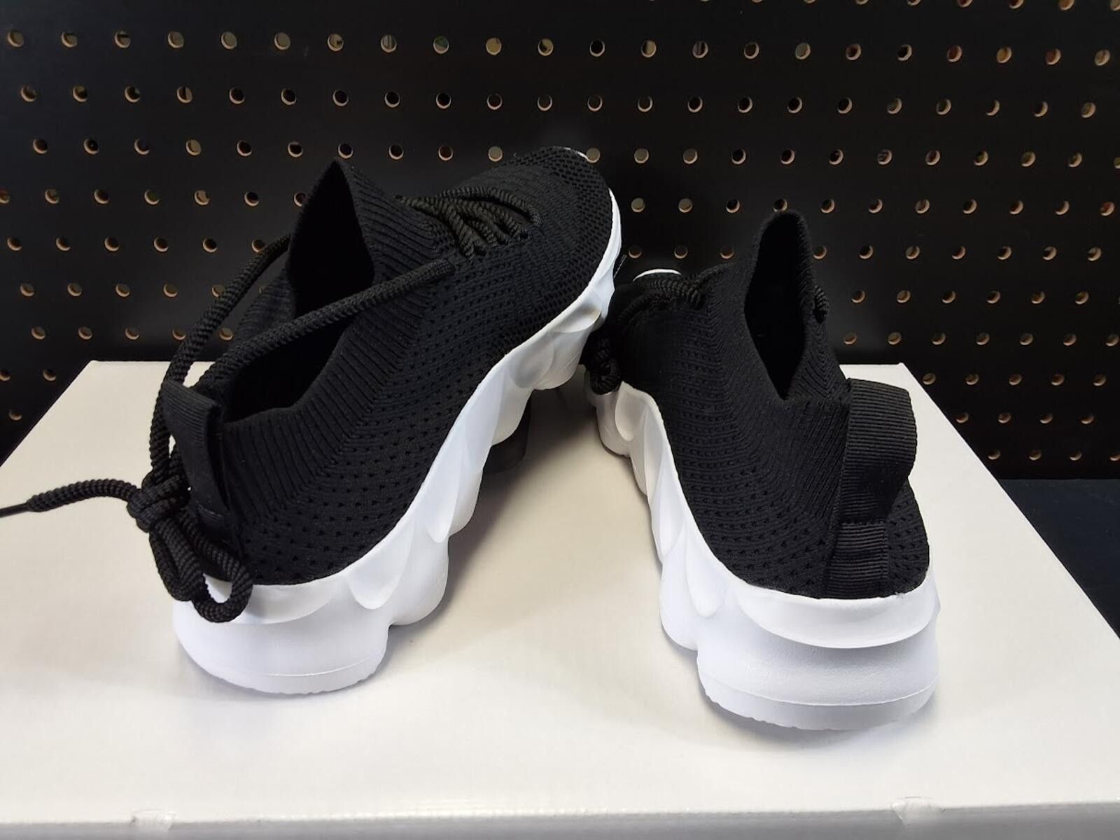 Genetic Manipulation Shinichiro Kuriya Black Knit Sneakers with Chunky White Sole - EU Size 42 Size ONE SIZE - 2 Thumbnail