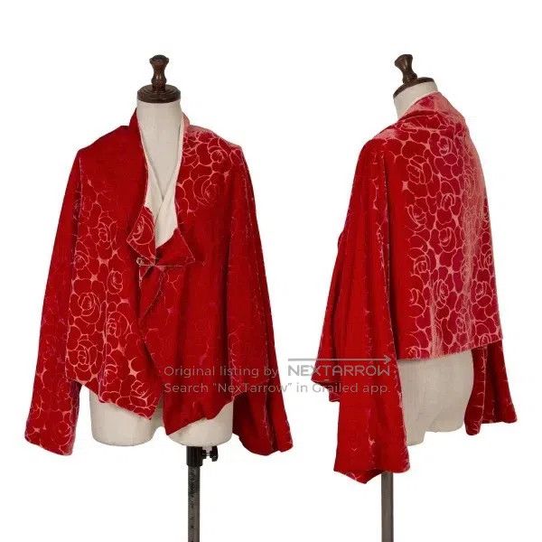 Comme des Garcons Comme Des Garcons Red vintage patterned top Size S / US 4 / IT 40 - 1 Thumbnail