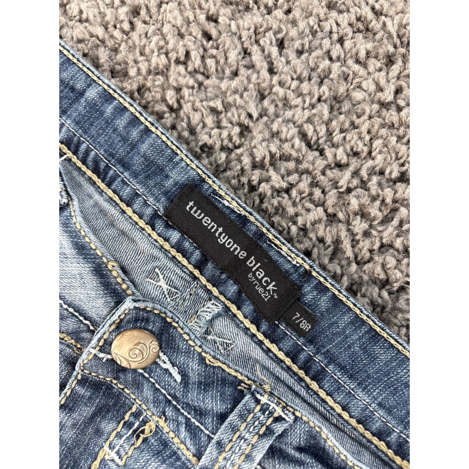 Vintage rue21 Jeans Shirt? No, cannot. Size 30" / US 8 / IT 44 - 6 Thumbnail