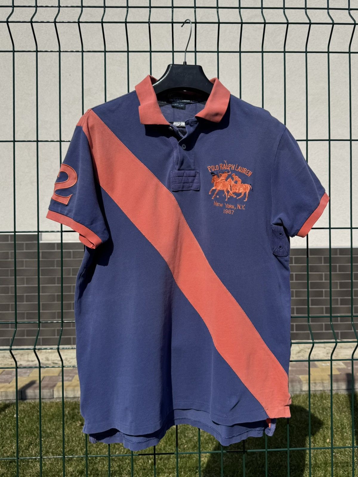 Polo Ralph Lauren Vintage 90s Polo Ralph Lauren New York 1967 Polo Shirt Size US L / EU 52-54 / 3 - 3 Thumbnail