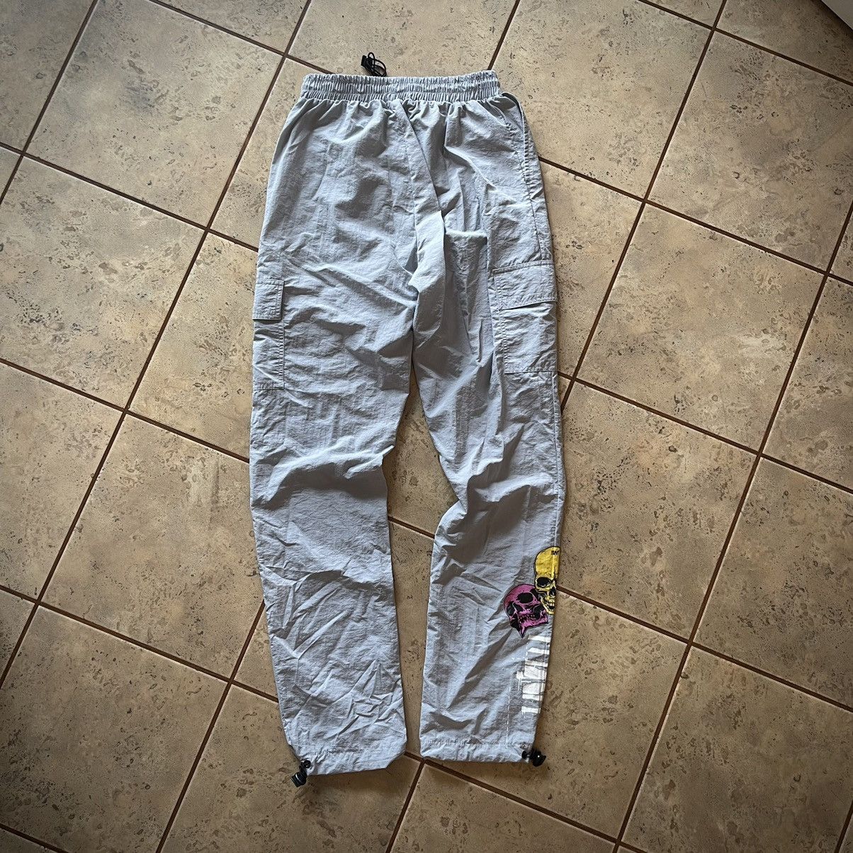 Japanese Brand Light Grey Skull Parachute Pant Size US 30 / EU 46 - 2 Thumbnail