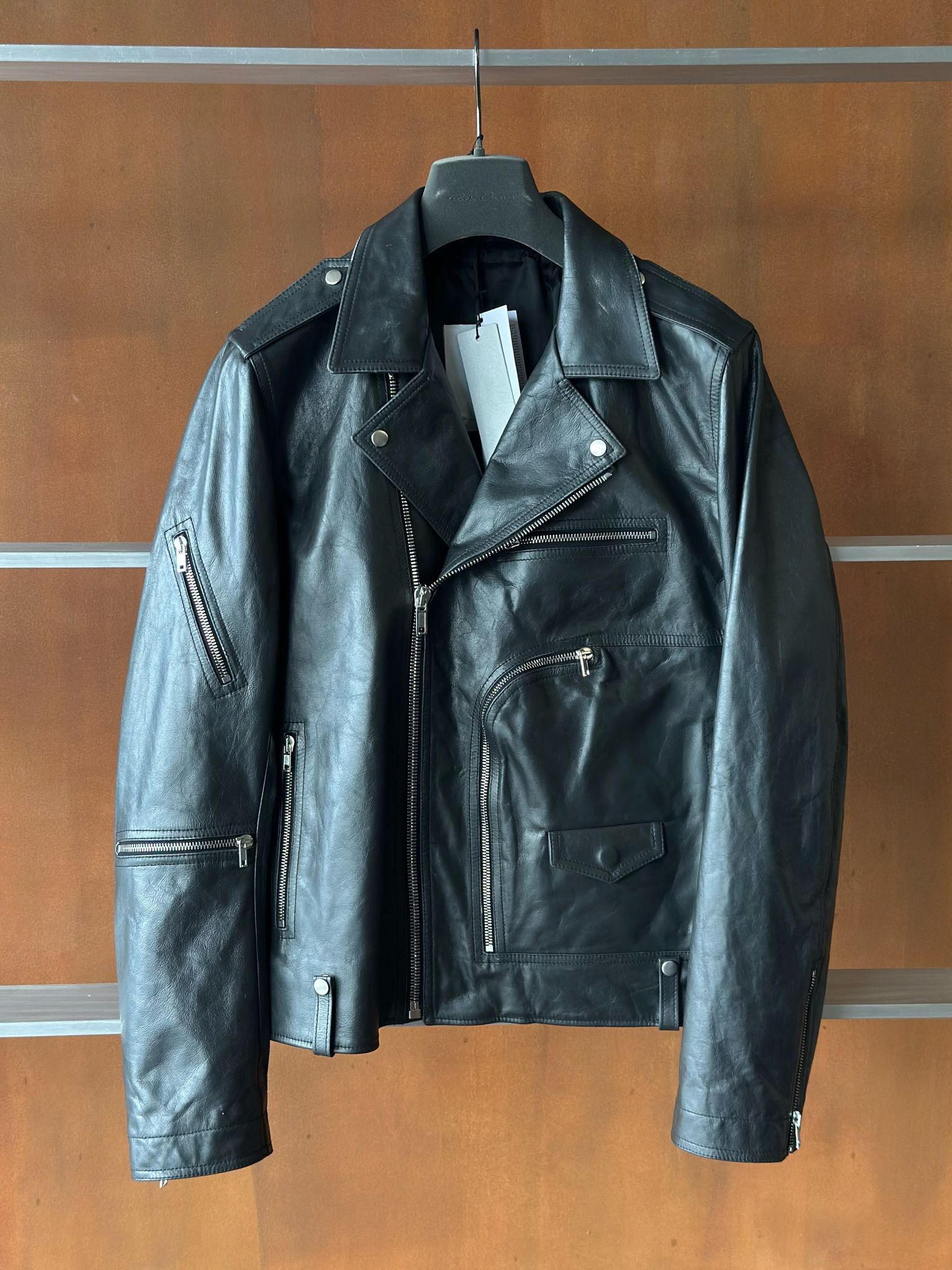 Rick Owens o1la1rc1a0325 Jumbo Bauhaus Stooges Jacket in Black Size US XL / EU 56 / 4 - 1 Thumbnail