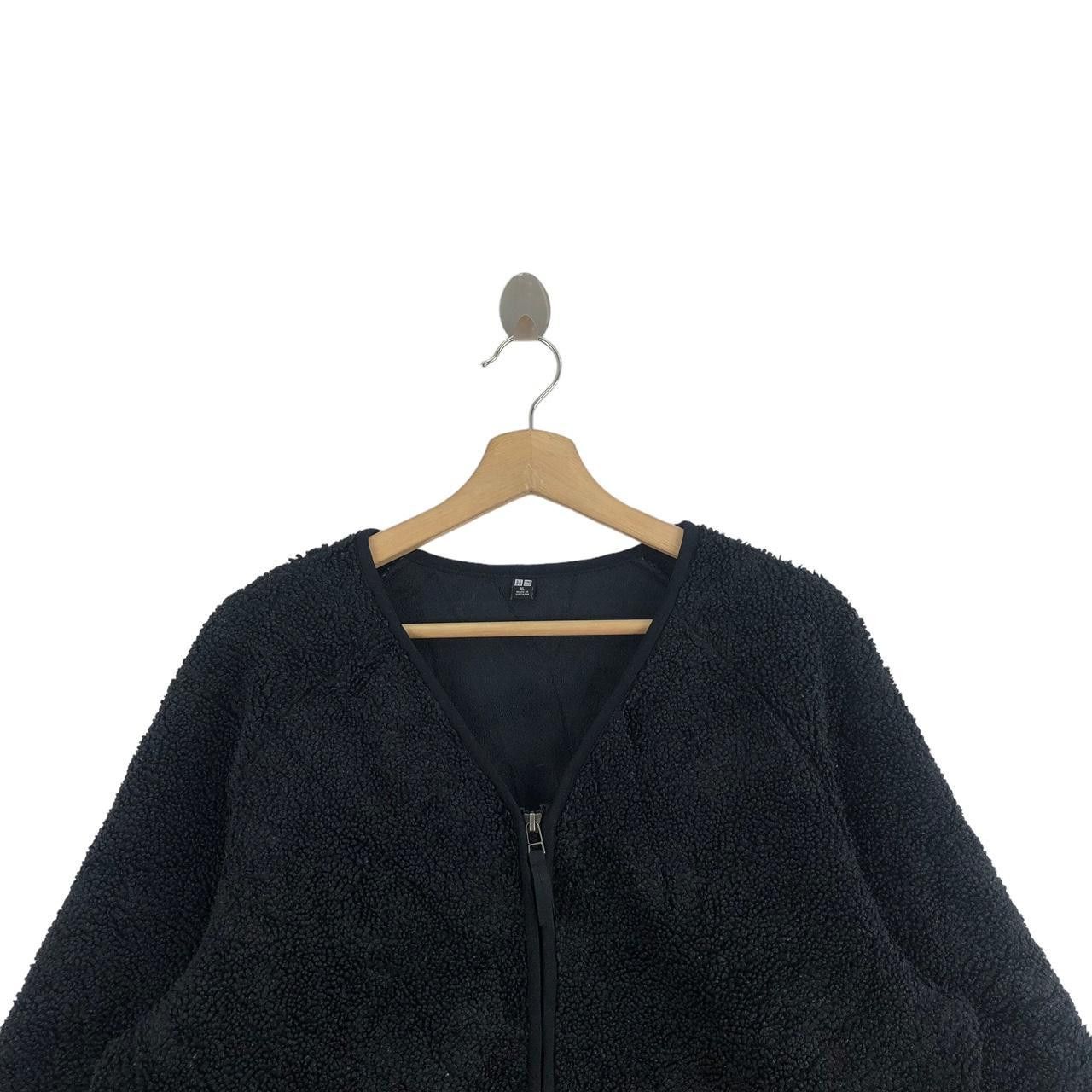 Uniqlo UNIQLO JAPAN Sherpa Deep Pile Bulky Black Fleece Jacket Size XL / US 12-14 / IT 48-50 - 4 Thumbnail