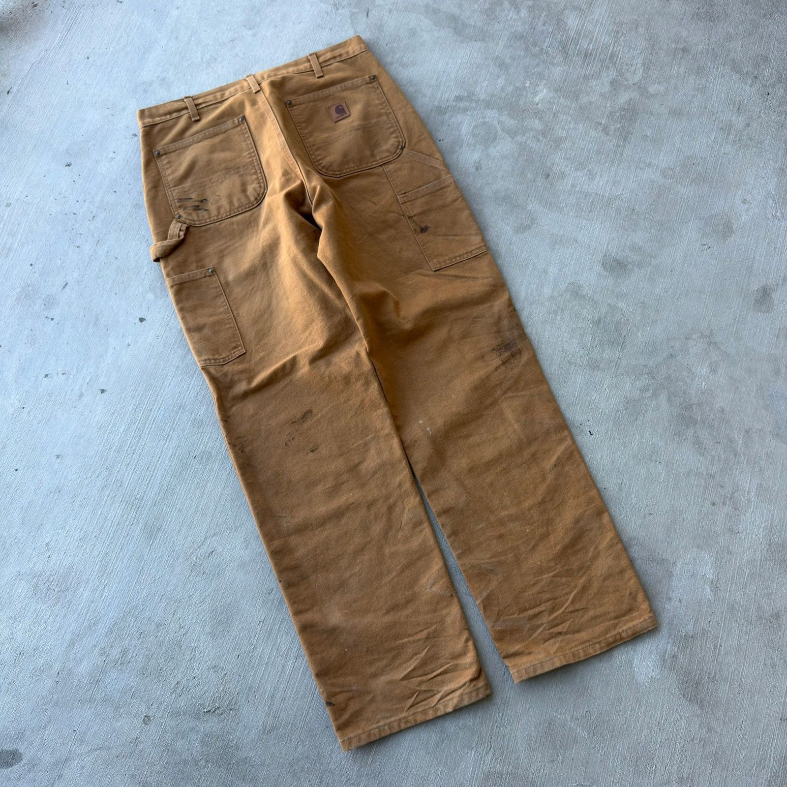 Carhartt × Vintage Carhartt brown double knee work wear carpenter pants Size US 32 / EU 48 - 4 Thumbnail