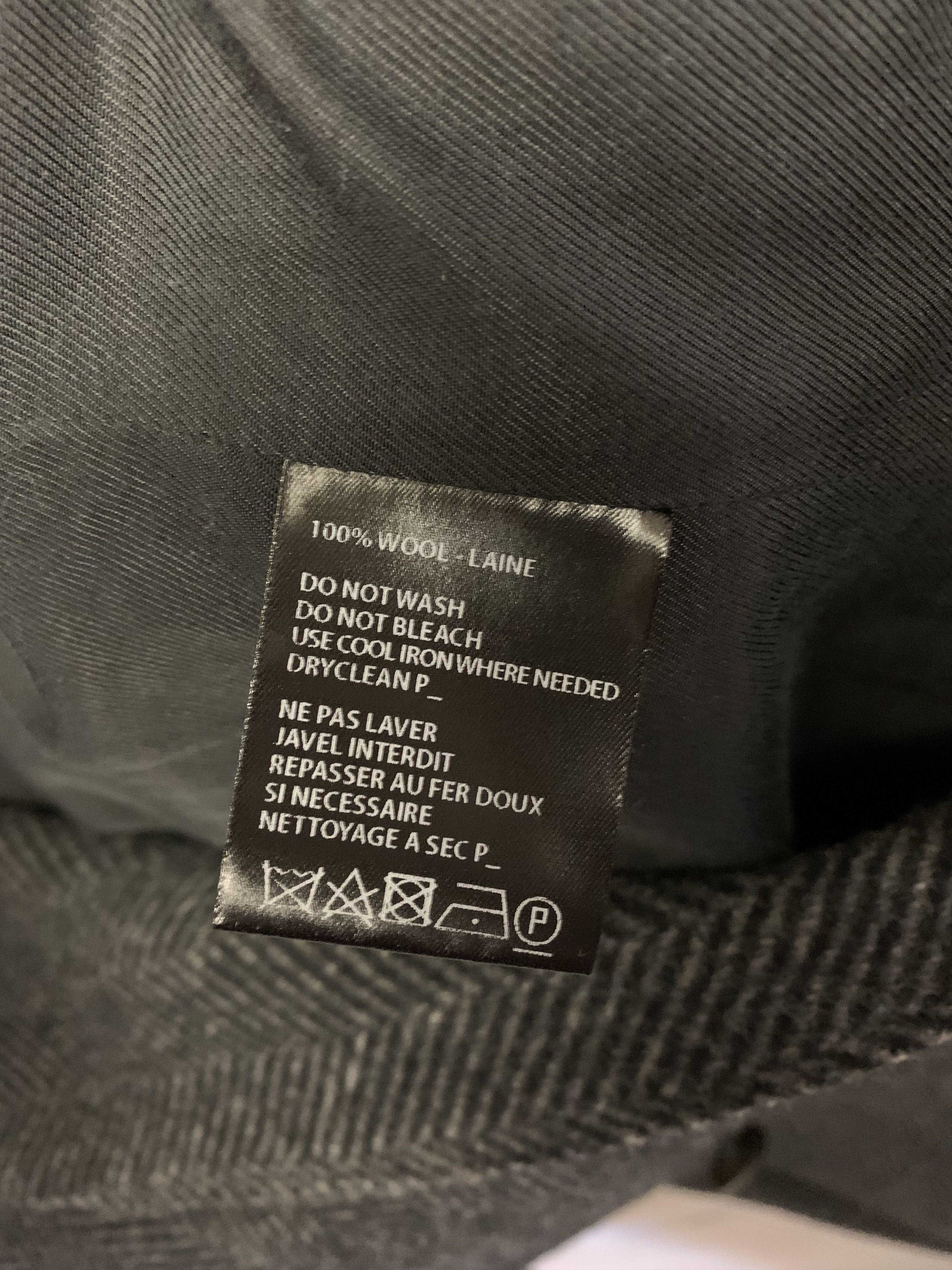 Ann Demeulemeester Ann Demeulemeester Black/Grey herringbone wool coat Size US L / EU 52-54 / 3 - 9 Thumbnail