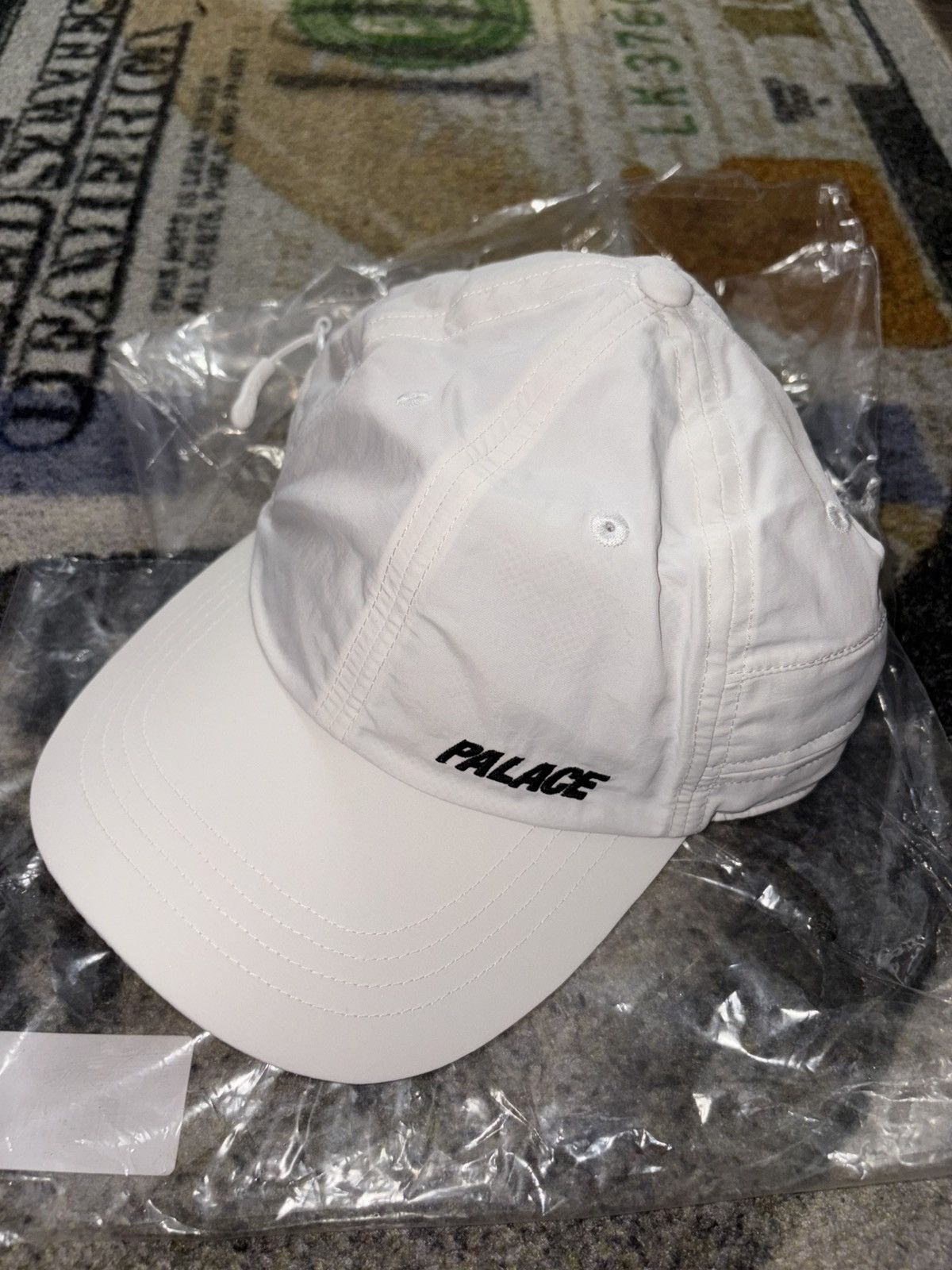 Palace Palace Font Shell Neck Saver 6-Panel Hat (SMALL/MEDIUM) Size ONE SIZE - 1 Thumbnail