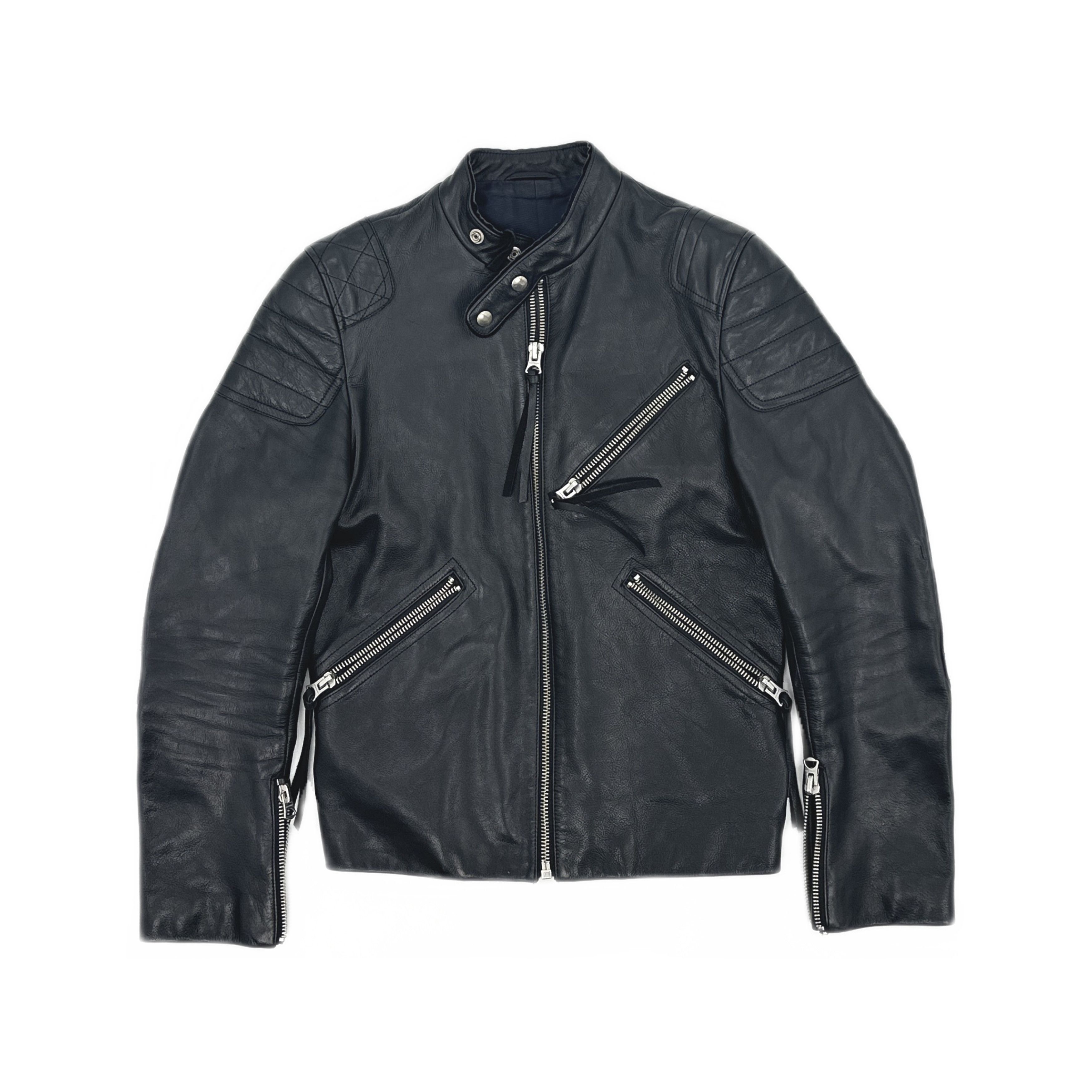 Acne Studios Aze Leather Jacket 46 | Grailed