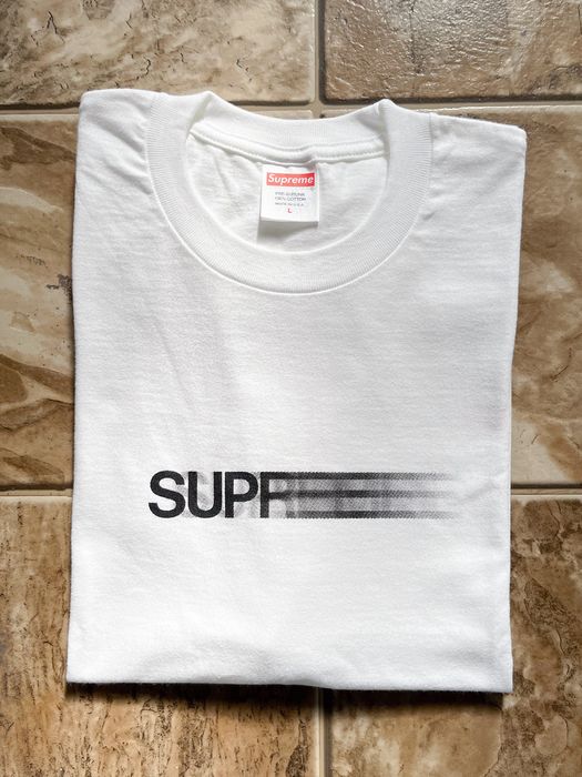 Supreme Supreme Motion Logo Tee White SS23 | Grailed