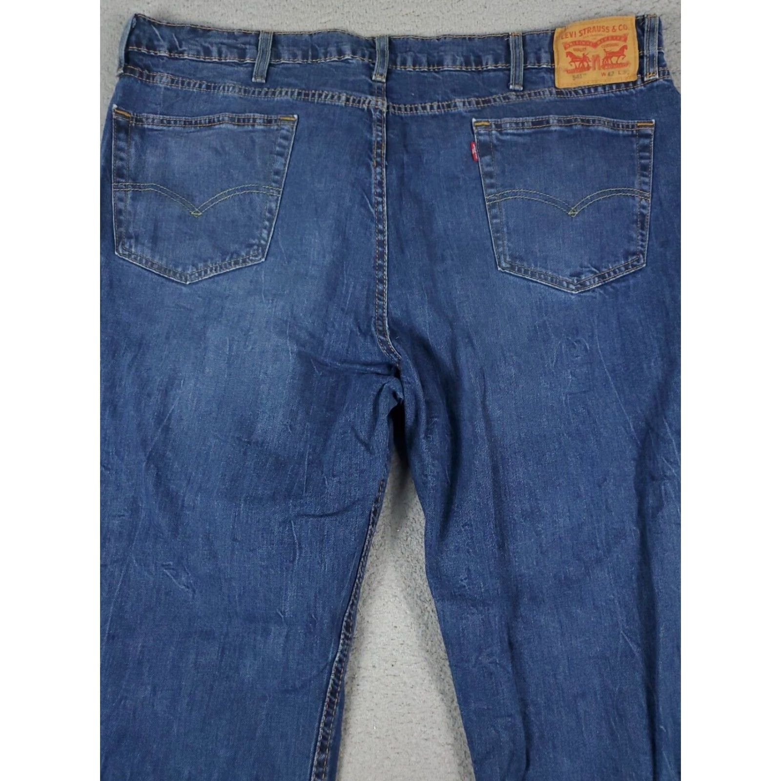 Levi's Levis 541 Athletic Fit Straight Leg Jeans Mens Size 42x30 Blue Size US 42 / EU 58 - 7 Thumbnail