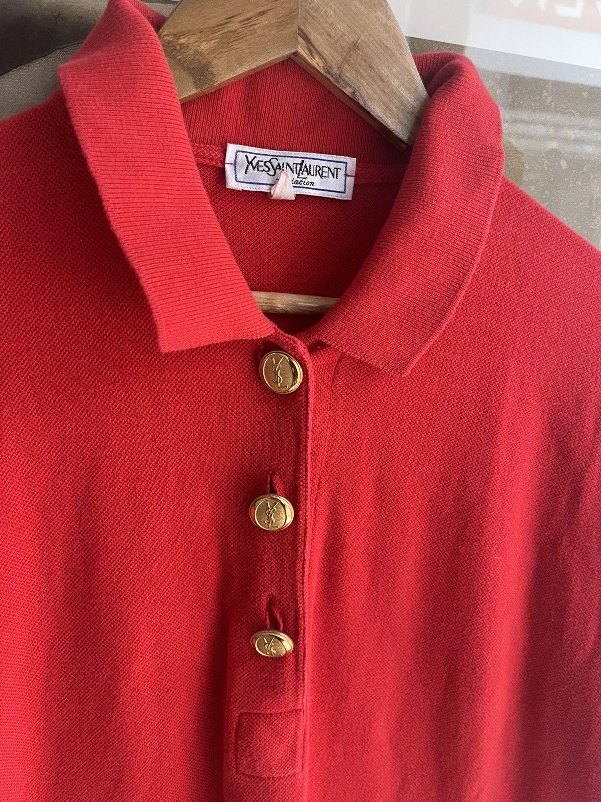 Yves Saint Laurent Vintage YSL Polo Dress Size L / US 10 / IT 46 - 2 Thumbnail