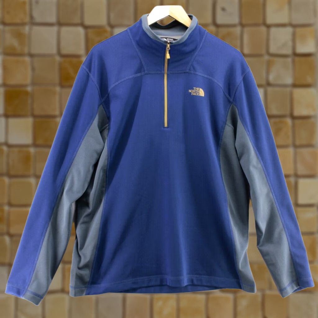 The North Face The North Face Pullover L Blue Gray Fleece 1/4 Zip Jacket Mens Size US L / EU 52-54 / 3 - 1 Thumbnail