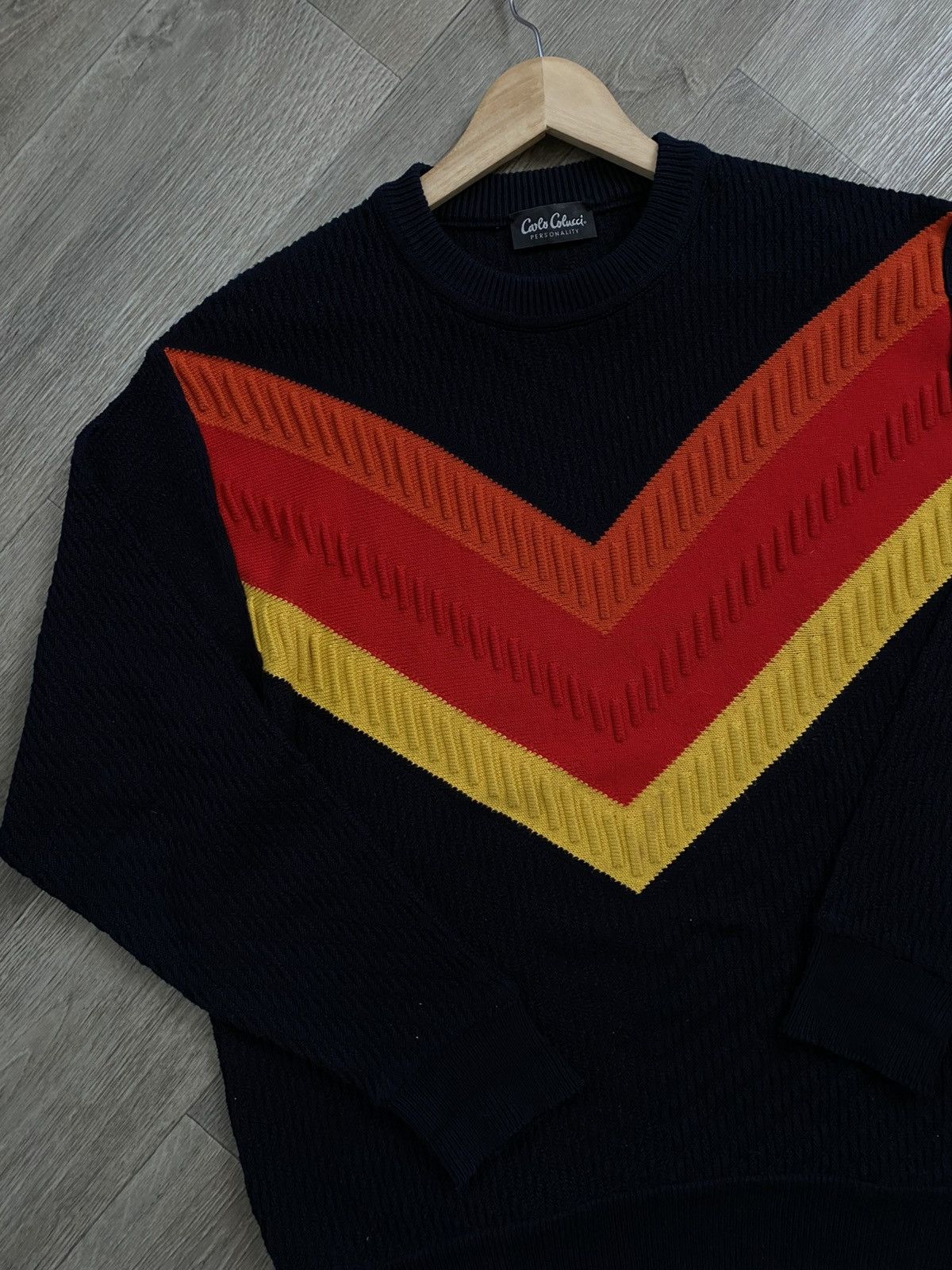 Carlo Colucci 🫧CARLO COLUCCI VINTAGE MENS KNIT SWEATER Size US L / EU 52-54 / 3 - 2 Thumbnail