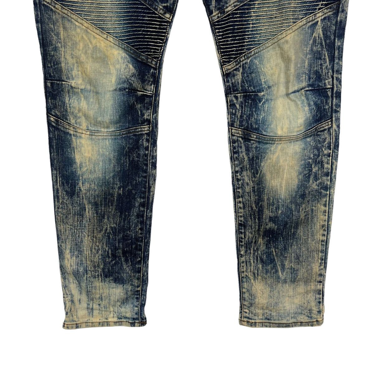 Golden Denim 🔥 GOLDEN DENIM DYED ACID WASH BIKER STRECH SLIM FITS Size US 36 / EU 52 - 4 Thumbnail