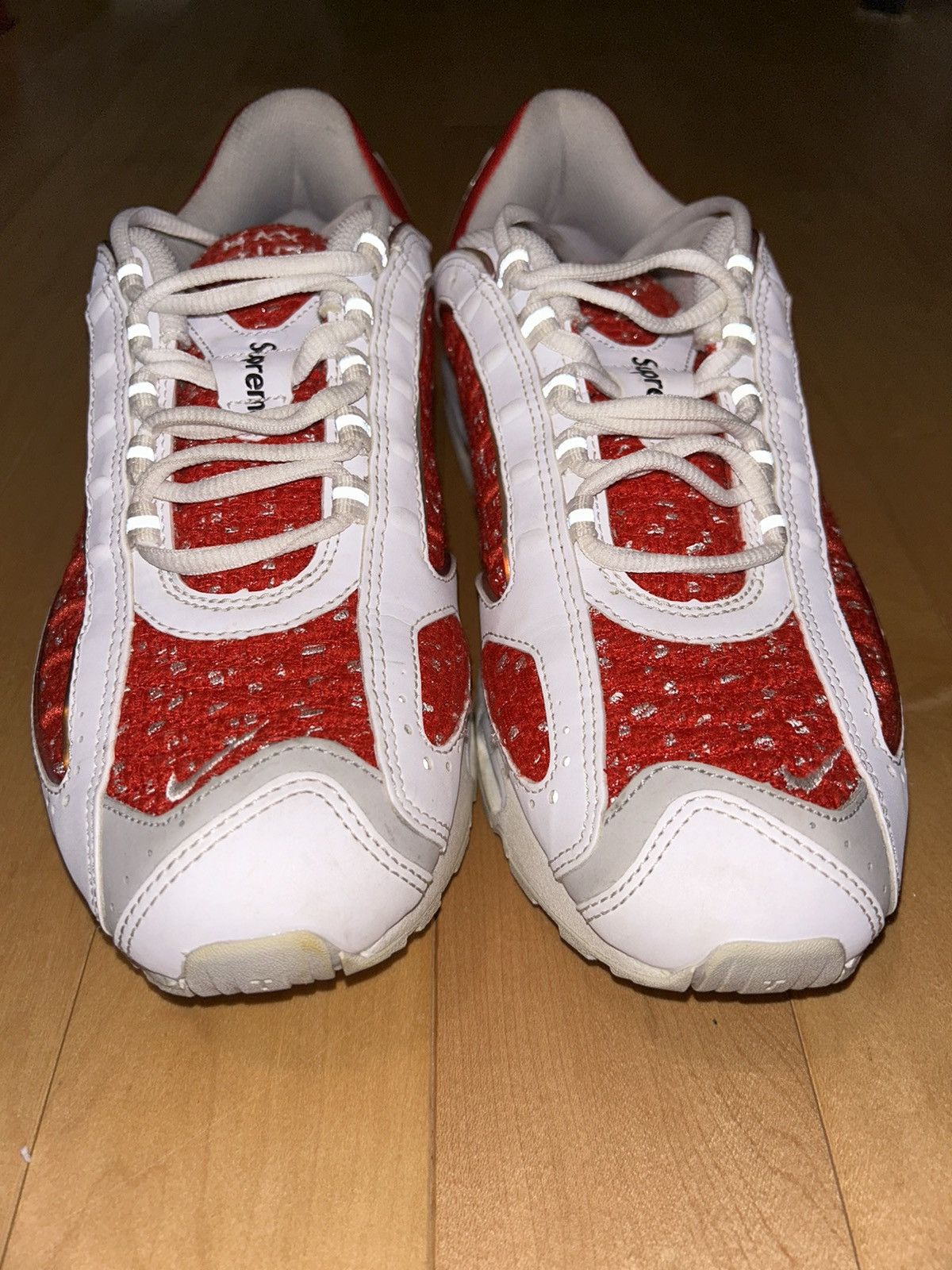 Nike × Supreme Supreme Air Max Red/White Size US 10.5 / EU 43-44 - 4 Thumbnail