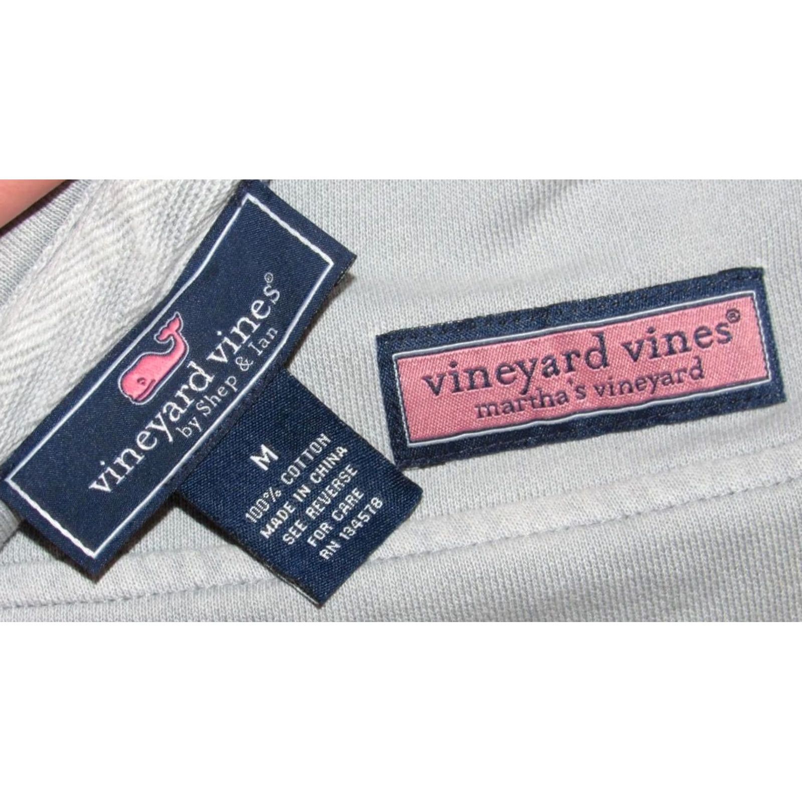 Vineyard Vines VINEYARD VINES Grey Cotton Shep Sweater Medium Size US M / EU 48-50 / 2 - 4 Thumbnail