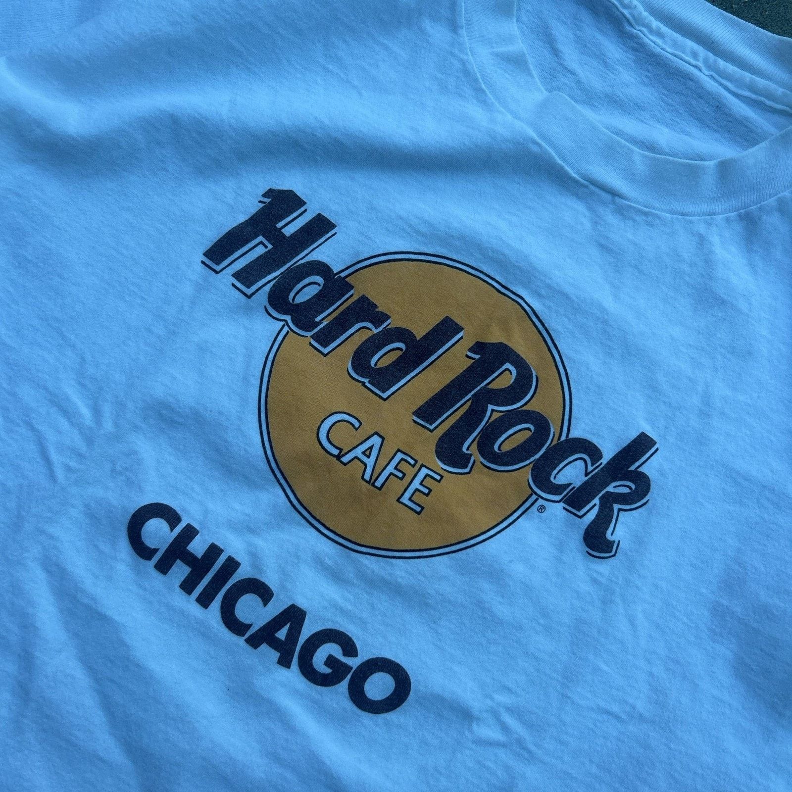 Hard Rock Cafe Vintage 80s Hard Rock Cafe Chicago single stitch made in USA Size US L / EU 52-54 / 3 - 2 Thumbnail